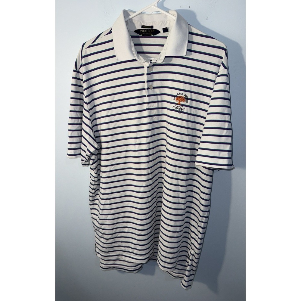 RALPH LAUREN Men's Polo Golf Shirt Kiawah Performance Island Ocean Course Sz XL